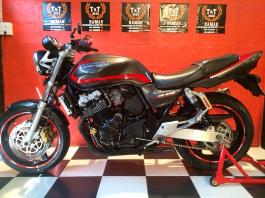 T&amp;T BIKE RAMA2ขาย HONDA CB400 V-TEC1 ปี2000 เทคเปิด ทุกเกียร์ ขี่สนุกๆ ท่อสูตร ระบบไฟสมบูรณ์ราคาพิเศษด่วน 79500