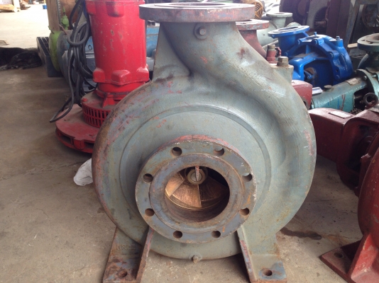 ขายหัวปั้มน้ำหอยโข่ง Ebara ขนาด เข้า 6 นิ้ว ออก 5 นิ้ว ใบพัดทองเหลือง สภาพดี หมุนนิ่ม