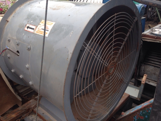 ขายพัดลมดูดอากาศ มอเตอร์ Mitsubishi 2 HP. 380 V สภาพดี วิ่งนิ่ม ให้ลมแรง พร้อมแท่นวาง