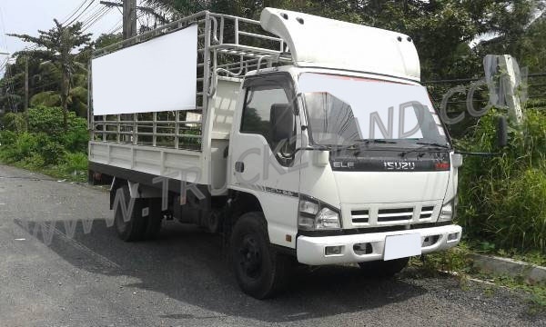 รถบรรทุก 6 ล้อ กระบะรั้ว ISUZU รุ่น NQR  175 แรงม้า