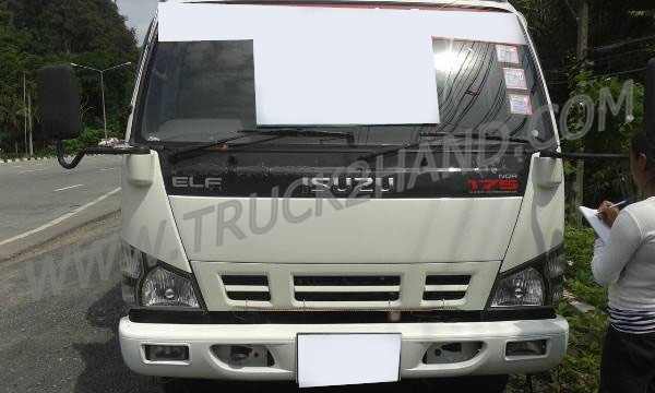 รถบรรทุก 6 ล้อ กระบะรั้ว ISUZU รุ่น NQR  175 แรงม้า