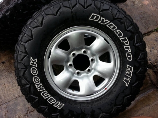 ขายล้อเหล็ก 7 x 16  พร้อมยาง  MUD