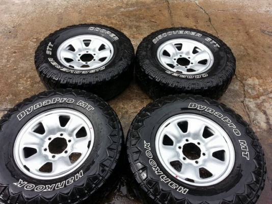 ขายล้อเหล็ก 7 x 16  พร้อมยาง  MUD