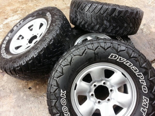 ขายล้อเหล็ก 7 x 16  พร้อมยาง  MUD
