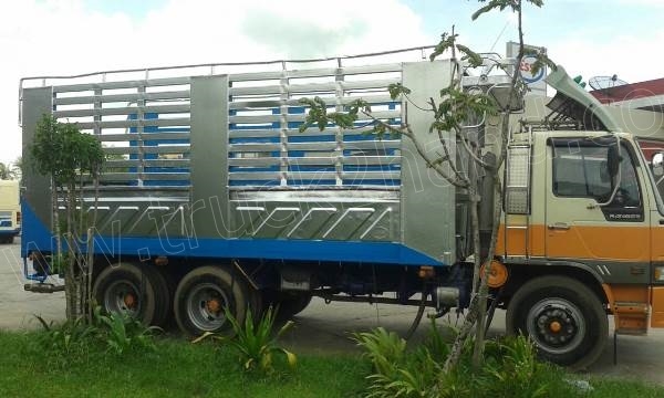 รถบรรทุก 10 ล้อ HINO รุ่น FL3H กระบะรั้วเหล็ก รถบรรทุก 10 ล้อ HINO รุ่น FL3H กระบะรั้วเหล็ก