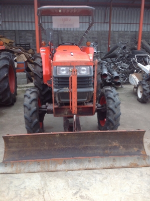 ขาย รถไถคูโบต้าL4508 DT พร้อมอุปกรณ์ใบดันหน้า โรตารี่ พร้อมเล่มทะเบียนชุดโอน