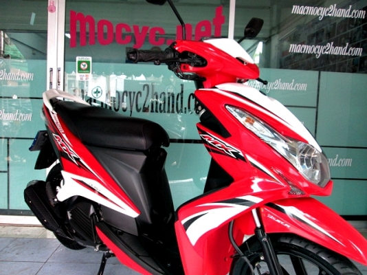 MIO 125 i สีขาวแดง ลาย MX รุ่นท๊อป ล้อแมกซ์  รถเดือน พค.ปี 56 ไมล์ 4536โล ฟรีโอน แถม 3 รายการ 30900