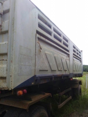 หางพ่วงกระบะคอกเหล็ก