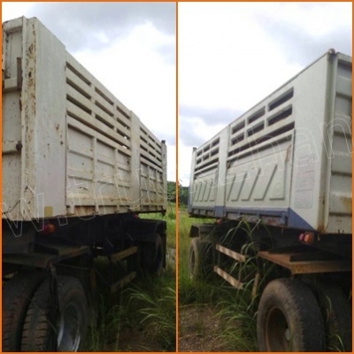 หางพ่วงกระบะคอกเหล็ก