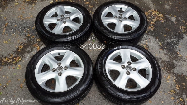 ล้อ15"Vios 4รู100 + ยาง Firestone 185/60/15 ปี12