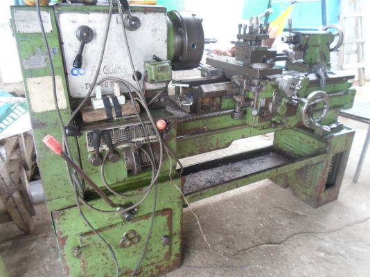 แท่นกลึง 5 ฟุต 2 เพลา เกียร์บล็อก พร้อมใช้งาน คอลึก 12 นิ้ว คอม้าถอดได้ 58,000 แท่นกลึง 5 ฟุต 2 เพลา เกียร์บล็อก พร้อมใช้งาน คอลึก 12 นิ้ว คอม้าถอดได้ 58,000