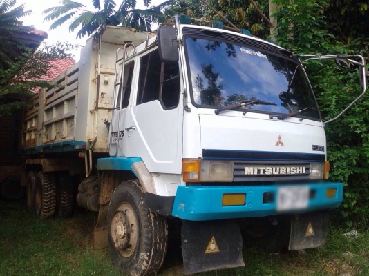 ขายรถบรรทุกสิบล้อดัมพ์ MITSUBISHI TD#4,2xx เครื่องเดิม 6D16-195 แรง 10 เกียร์ เบรคใหญ่ ทะเบียนพร้อม