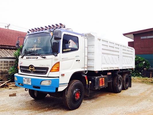 ฝากขาย HINO MEGA 320 ยูโรทู HI-Torque กระบะดัมพ์สามมิตร มีระบบลากพ่วง เครื่องเดิม เกียร์เดิม