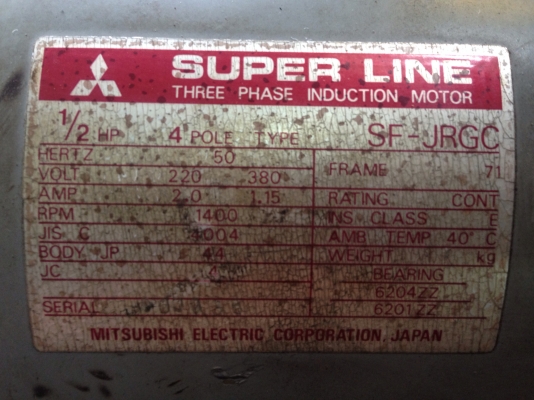 ขายมอเตอร์เกียร์ Cycro drive มอเตอร์ Mitsubishi หัวเกียร์ Sumitomo ขนาด 1/2 HP. 380 V อัตราทด 1:43 สภาพสวย วิ่งนิ่ม พร้อมใช้งาน มี 2 ตัว ครับ ขายมอเตอร์เกียร์ Cycro drive มอเตอร์ Mitsubishi หัวเกียร์ Sumitomo ขนาด 1/2 HP. 380 V อัตราทด 1:43 สภาพสวย วิ่งนิ่ม พร้อมใช้งาน มี 2 ตัว ครับ