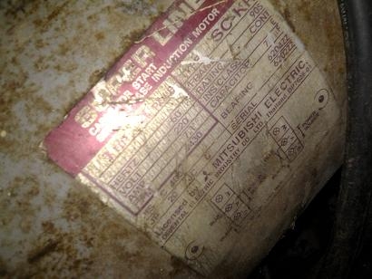 ขายมอเตอร์ Mitsubishi superline 1HP มือสอง ขายมอเตอร์ Mitsubishi superline 1HP มือสอง