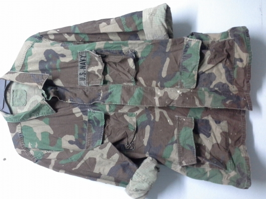 เสื้อทหาร us navy  ลายก้างปลา