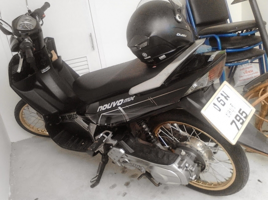 nouvo mx 125 สีน้ำดำ รถบ้าน เครื่องเดิมๆ  15,000 บาท ต่อรองได้