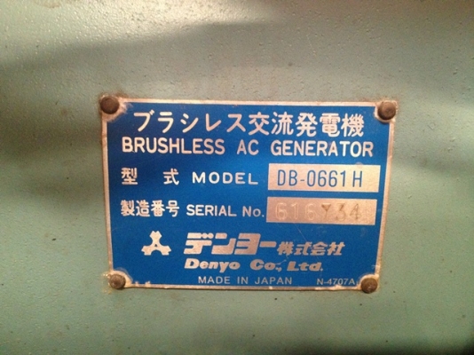 ขายเครื่องปั่นไฟ DENYO DCA-60USH #3711495 สภาพสวยพร้อมใช้ ติดต่อ อำพล 090-9694506, 080-3031241