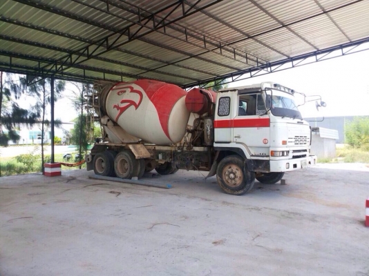 ขายรถสิบลัอโม่ปูน NISSAN CW30 เครื่อง 230 แรง โม่ 6 คิว รถพร้อมใช้งาน ทะเบียนพร้อม