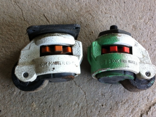 ล้อแบบปรับระดับเพื่อป้องกันการเลื่อนและรับน้ำหนักของชิ้นงานต่างๆ ได้อย่างเต็มที่