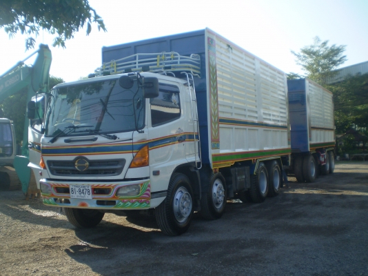 HINO MEGA 260แรง 2เพลาดั๊ม แม่ลูก เครื่องเดิมๆ