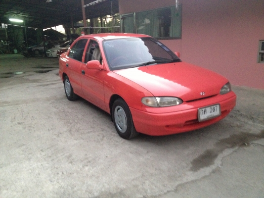 ขาย Hyundai accent เครื่องยนต์หัวฉีด ปี97 ติดแก๊สหัวฉีด รถมือเดียวตั้งแต่ป้ายแดง หน้าหลังเดิม  ติดต่อ 081-560-8778