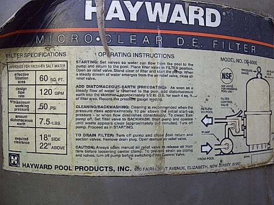 ขาย...ถังกรองสระว่ายน้ำ HEY WARD