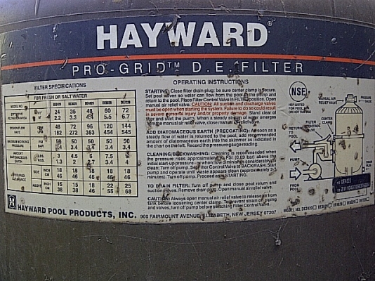 ขาย...ถังกรองสระว่ายน้ำ HEY WARD