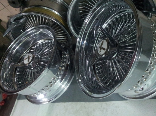 ขายล้อซี่ลวดUSAแท้  พร้อมอแดปเตอร์5รู114.3