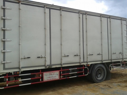 หกล้อHINO MEGA FG.URO2ติดNGV ตู้10 บาน ยาว 7.60 เมตร