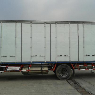 หกล้อHINO MEGA FG.URO2ติดNGV ตู้10 บาน ยาว 7.60 เมตร