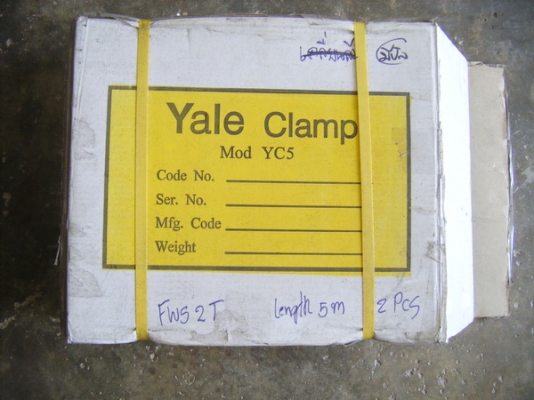 ขาย-YALE สริงแบนยกของ (2เส้น)ขนาด4ตัน(4,000KG.)ความยาว5เมตรต่อเส้นMade in ITALY ขาย-YALE สริงแบนยกของ (2เส้น)ขนาด4ตัน(4,000KG.)ความยาว5เมตรต่อเส้นMade in ITALY
