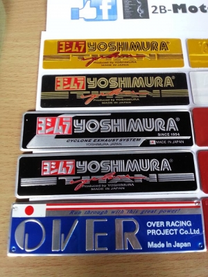 เพลทมีเนียม Yoshi,สติ๊กเกอร์ ติดท่อ Akrapovic