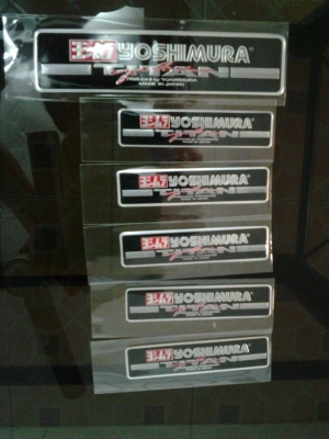 เพลทมีเนียม Yoshi,สติ๊กเกอร์ ติดท่อ Akrapovic