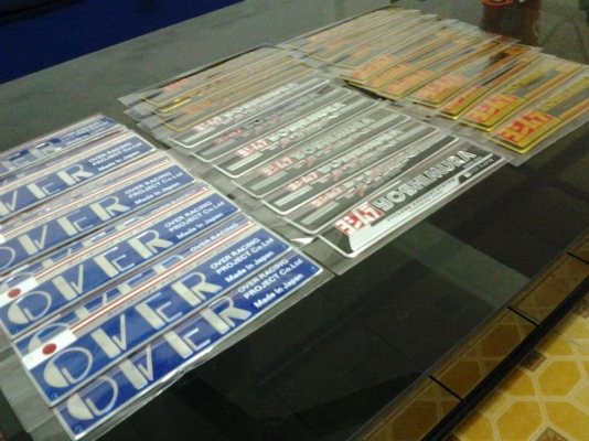 เพลทมีเนียม Yoshi,สติ๊กเกอร์ ติดท่อ Akrapovic