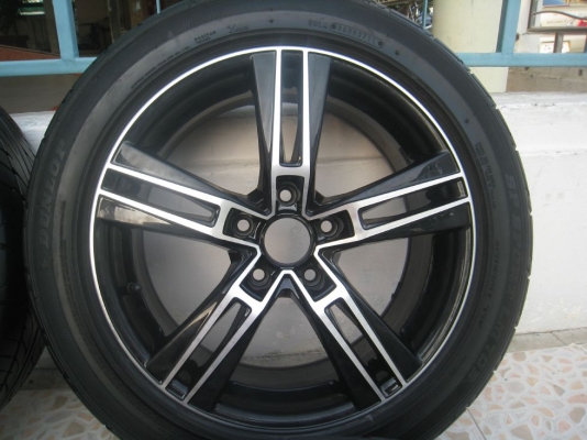 ขายล้อแม็ก Lenso es6 17"x7.5" et 42 5รู 114  + ยางปี 11 (081-3747940)