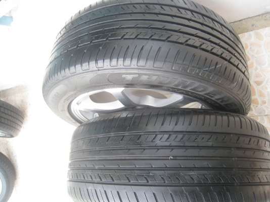 ขายล้อแม็ก LENSO BLITZ 15"x7" et 38 4/100,114 + ยางปี 09,10 (081-3747940)