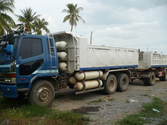 ขายรถบรรทุก 10 ล้อ ดั๊มพ์  แม่ลูก ยี่ห้อ MITSUBISHI  เครื่อง 6D16