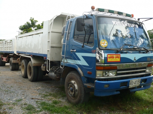 ขายรถบรรทุก 10 ล้อ ดั๊มพ์  แม่ลูก ยี่ห้อ MITSUBISHI  เครื่อง 6D16