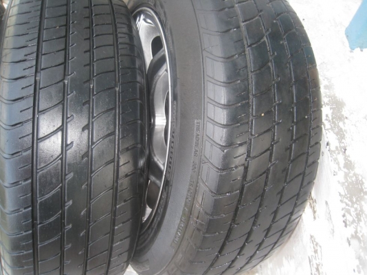 ขายล้อแม็ก Lenso Project D Spec-D 15"x7" et 40 4รู 100+ยางปี 10 ( 081-3747940 )