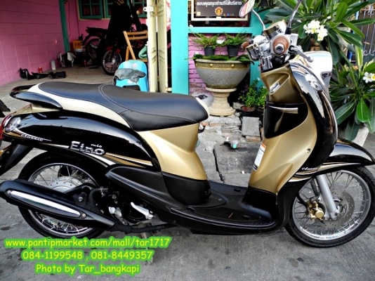 NEW FINO สี ดำ-น้ำตาล(ทอง) ปี 2012 ลาย Classic  ตัวTOP ราคา 27,500