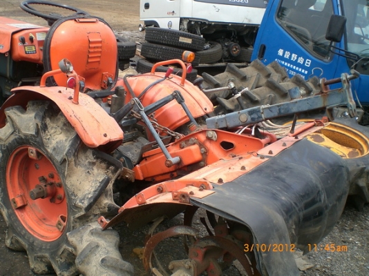 รถไถเล็กคูโบต้า 15 แรงม้า พร้อมโรตารี่ เก่านอก