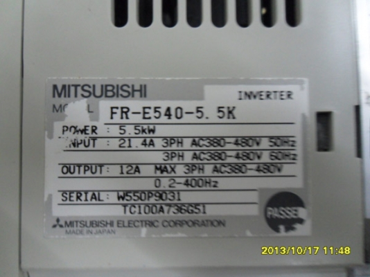 ขาย INVERTOR MITSUBISHI FR-E540-5.5K ถูกๆ ขาย INVERTOR MITSUBISHI FR-E540-5.5K ถูกๆ