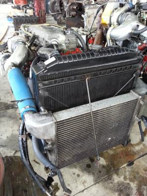 เครื่อง jo8c turbo  260  แรง  ปั้มใหญ่  หม้อน้ำอินเตอร์ใหญ่