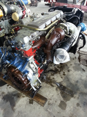 เครื่อง jo8c turbo  260  แรง  ปั้มใหญ่  หม้อน้ำอินเตอร์ใหญ่