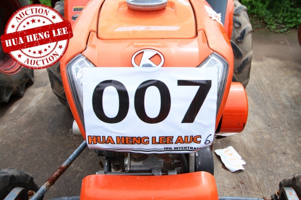 AUC 6 Code 007  แทรกเตอร์  KUBOTA KRT140  ราคา เริ่มต้นการประมูล 70,000 บาท