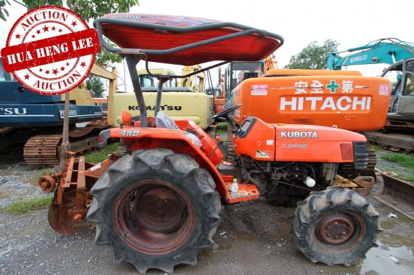 AUC 6 Code 011  แทรกเตอร์  KUBOTA L3408+DH226D ราคา เริ่มต้นการประมูล 125,000 บาท