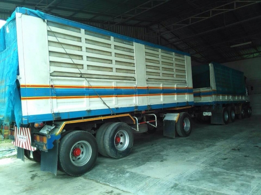 ขายรถสิบล้อพ่วง Isuzu Deca 320 ปี50 max load พ่วงแม่ลูกดั้มคอกเกษตร ราคาต่อรองได้