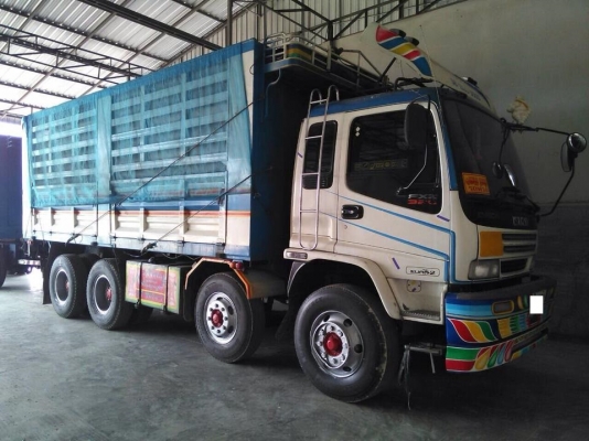 ขายรถสิบล้อพ่วง Isuzu Deca 320 ปี50 max load พ่วงแม่ลูกดั้มคอกเกษตร ราคาต่อรองได้