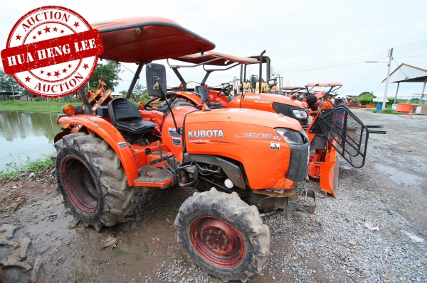 AUC 6 Code 013  แทรกเตอร์  KUBOTA L3608+DH226D-H ราคา เริ่มต้นการประมูล 215,000 บาท